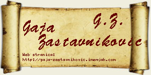 Gaja Zastavniković vizit kartica